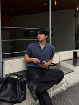 Summer slab embo black jeans