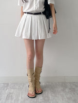 Two-buckle open-toe flip-flop boots