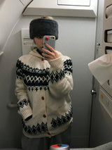 Santa Nordic Knit Hoodie (4c)