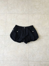 Nylon pumpkin banding shorts