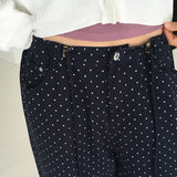 Possle dot string wide pants