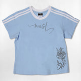 ドット ローズ フォント セミクロップ Tシャツ- 6カラー