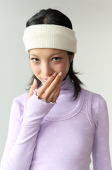 smile turtleneck lavender