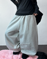 Balloon Wide Puzzling Fuzzy Puzzle Balloon Long Pants 🩷🩵 3COLOR