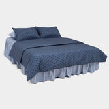 Dust-Free Dot Pattern - Blue Duvet Cover - SS size