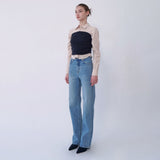 EMBROIDERED STRAIGHT JEANS