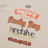 Wording Graphic Tshirts Beige