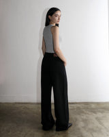 Metal Triclipse Wide Fit Cotton Pants Black