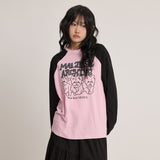 マルチーズアーカイブライングラフィック長袖Tシャツ