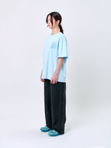 2025 テンプスシグネチャーロゴTシャツ (リラックスフィット)_スカイブルー