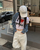 (Unisex) Destroyed check shirts