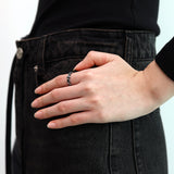Antique Cross Scallop Ring