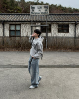 Stay Lettering Cropped Hoodie