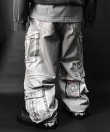 BBD Anxiety Disorder Dirty Cargo Pants (White)