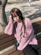 Earls Bokashi Round Thick Loose Fit Knit