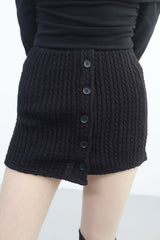 Elda Button Knit Skirt