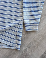 BHNY LOOSE FIT SLIT STRIPED LONG SLEEVE T-SHIRT