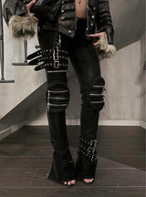 SL OBSIDIAN STRAP TROUSER PANTS