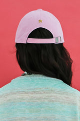 SLOGAN BALL CAP / PINK