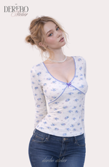 ルディバックレースロングスリーブTシャツ