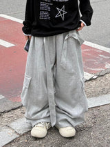 drop eyelet cargo sweatpants