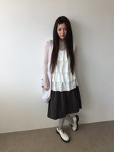 Pale Bloom Midi Skirt (3color)