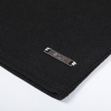 90's リブチューブトップ (BLACK)