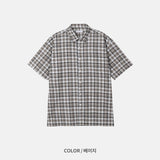 マティーニチェックドハーフシャツ (3color)