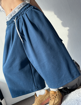 CARPENTER CARGO SEMI-BALLOON WIDE BERMUDA 💙🩶🖤🤍5COLOR