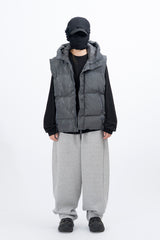 Andra Wrinkle Hood Padded Vest