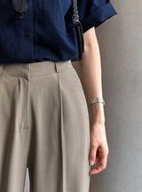 [Lè made] Lè made サマーリネンワイドスラックス / 3 colors