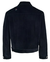 Mwoong Velvet Denim Trucker Jacket(NAVY)