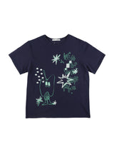 クレヨンフルーツTシャツ (アップルネイビー)