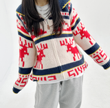 (CUTE♥ ZIPPER POINT♥/NORDIC♥) ノルディック ワンウェイ ジップアップ