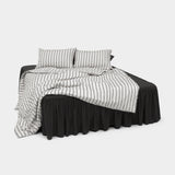 Dust-Free Classic Stripe - Black Duvet Cover - SS size