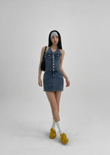 [MADE] Bunny Halterneck Spandex Mini Dress
