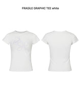 フラジャイルグラフィックTEE white