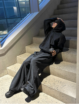 Corduroy Thick Napping Hood Set-up 3 Colors