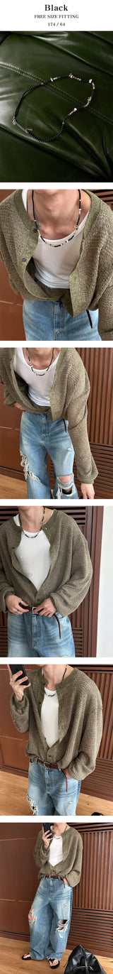 [HANDMADE] オルニックスストーンネックレス