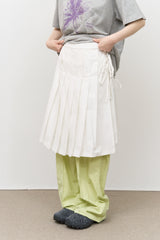 (W) Has Pleats Wrap Skirt