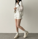 Amit Bolero Loose Fit Puff Knit Cardigan 