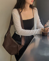 Aven see-through linen cardigan
