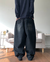 BlueBlack Balloon Denim Pants