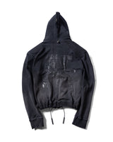 PANELED PADDED ジップウォッシュドフーディー