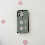 Dot dot star olive pink epoxy bumper case