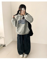 Juno Brisbane Embroidery Lettering Overfit Hoodie