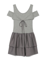CANCAN PUMPKIN RIBBON DRESS(GREY)