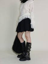 Cush Banding Pumpkin Balloon Mini Skirt