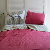 Reversible cotton Summer Pillow cover