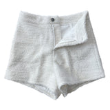 Snug Cozy Tweed High-Waist Shorts